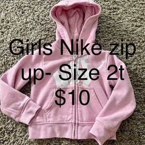Girls 2T Nike zip up.